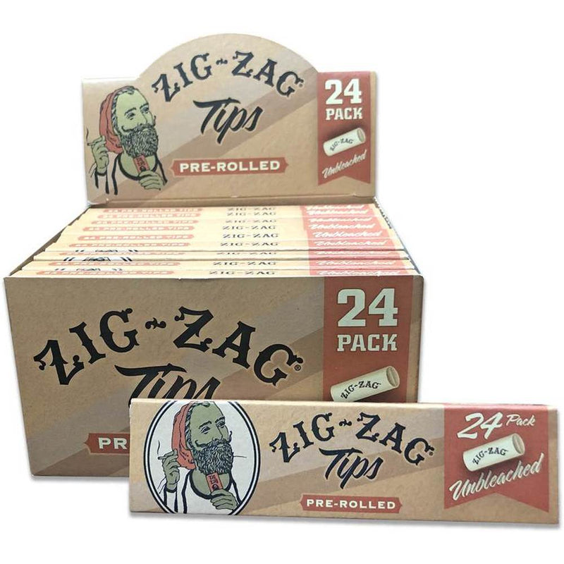 Zig-Zag Pre-Rolled Unbleached Tips