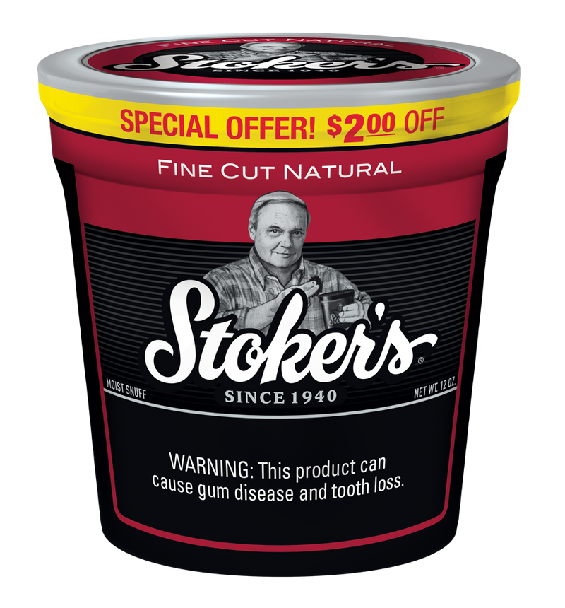 Stoker's Natural Fine Cut Moist Snuff Tub