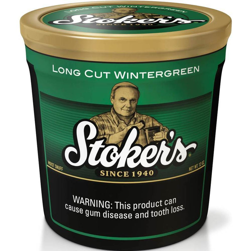 Stoker's Wintergreen Long Cut Moist Snuff Tub