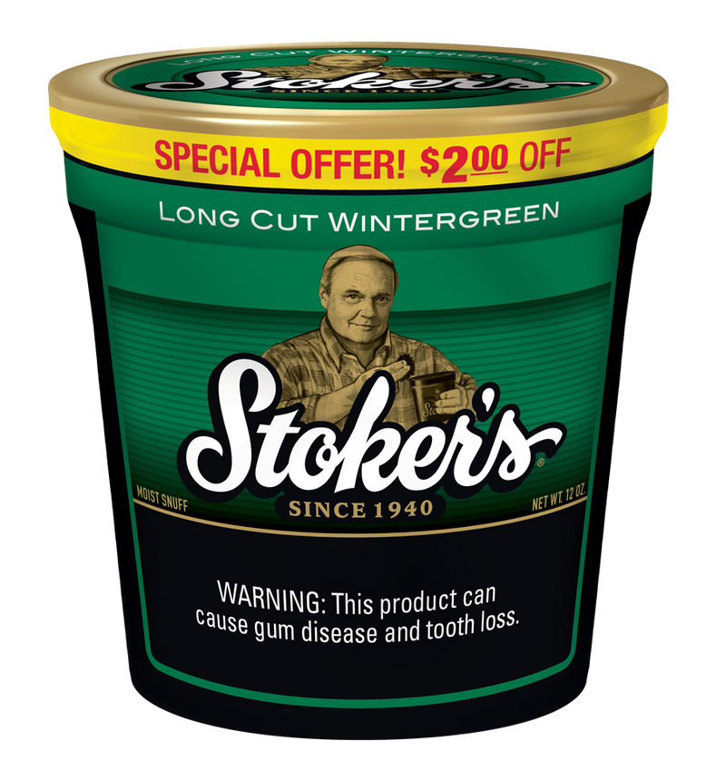 Stoker's Wintergreen Long Cut Moist Snuff Tub