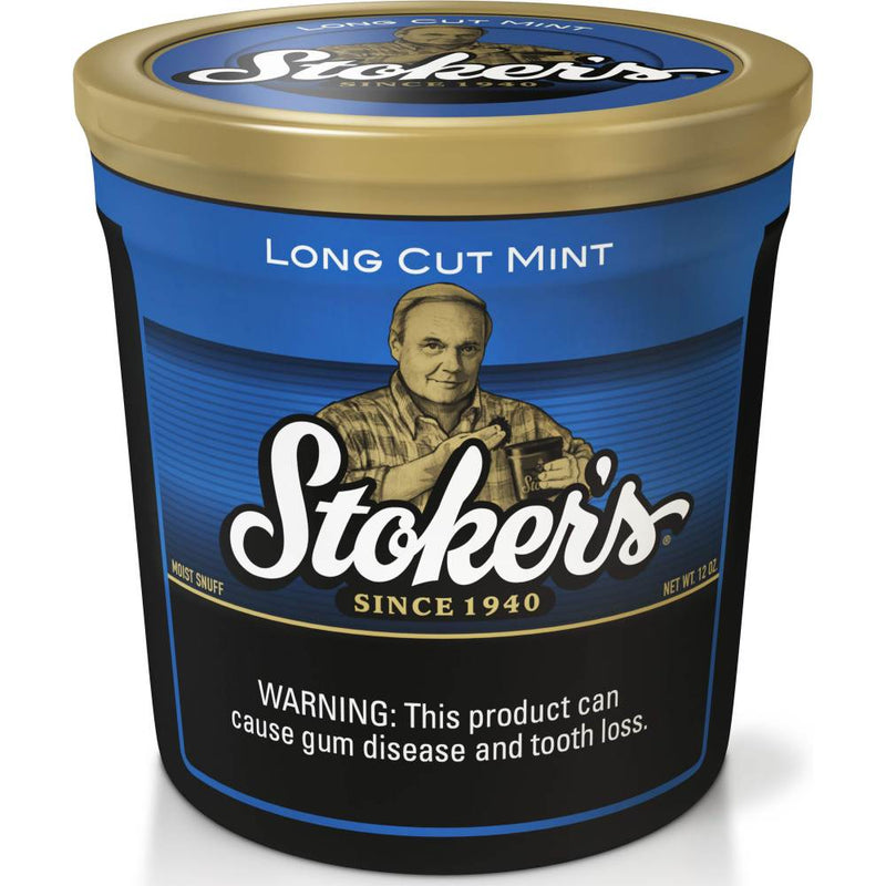 Stoker's Mint Long Cut Moist Snuff Tub