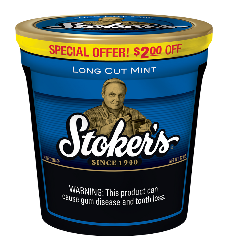 Stoker's Mint Long Cut Moist Snuff Tub