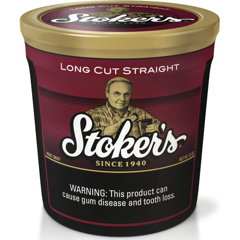 Stoker's Straight Long Cut Moist Snuff Tub