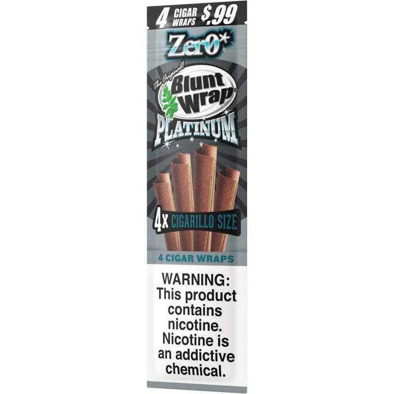 Blunt Wrap Platinum Zero Cigarillo Size Wraps