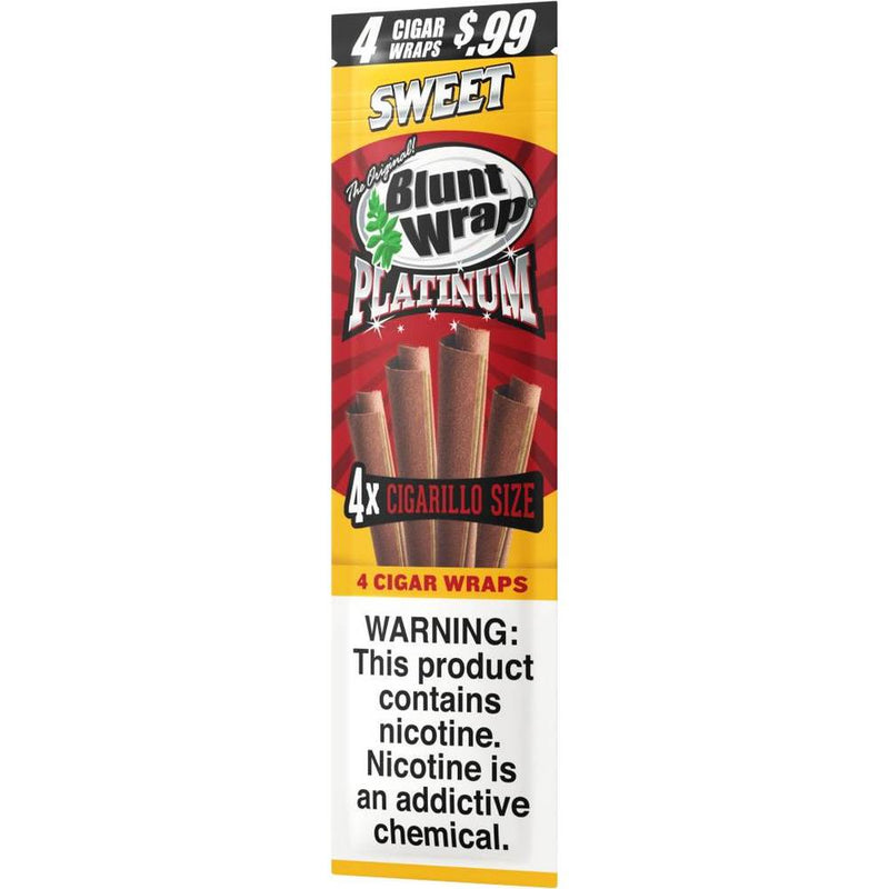 Blunt Wrap Platinum Sweet Cigarillo Size Wraps