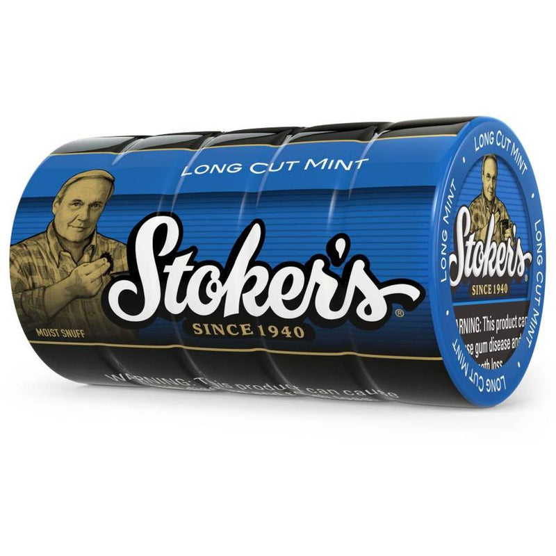 Stoker's Mint Long Cut Moist Snuff Cans