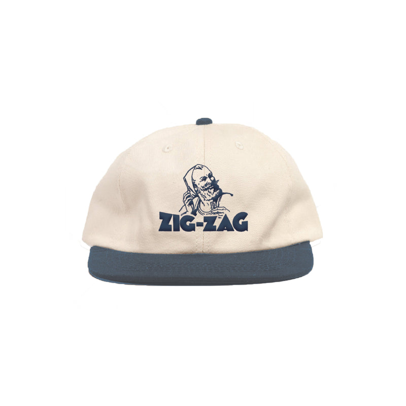 Zig-Zag Old School Hat - White