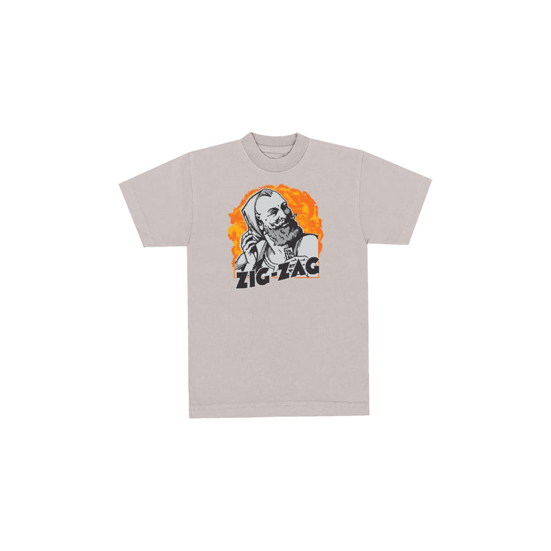 Zig-Zag Old School Boris T-Shirt - Stone