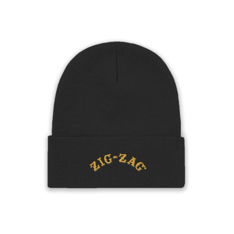 Zig-Zag Logo Beanie - Black