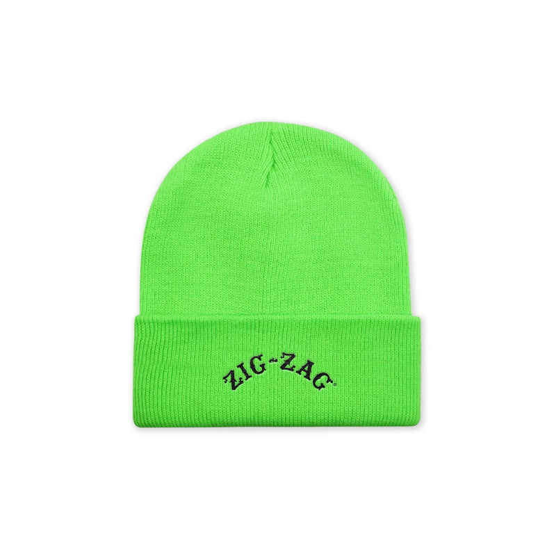 Zig-Zag Logo Beanie - Neon Green