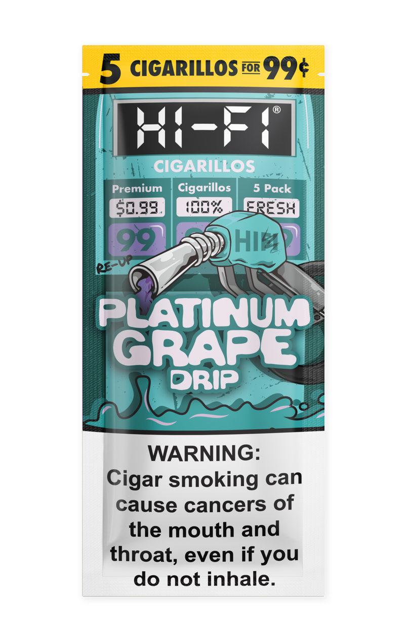 Hi-Fi Platinum Grape Drip Cigarillos