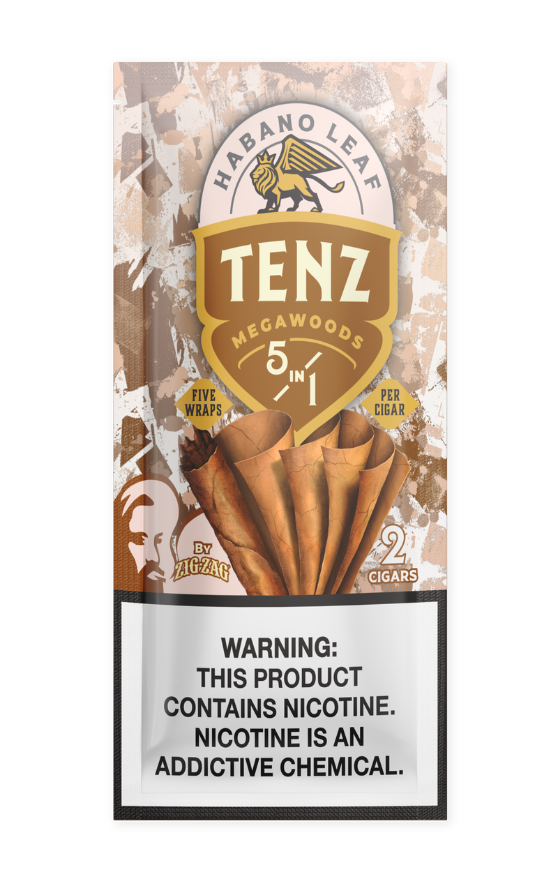 Zig-Zag Tenz Natural Leaf Cigars - Habano Leaf