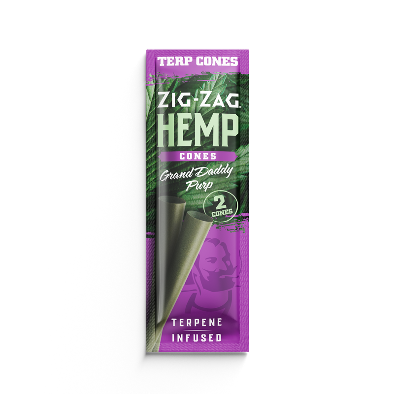 Zig-Zag Grand Daddy Purp Terpene-Infused Hemp Cones