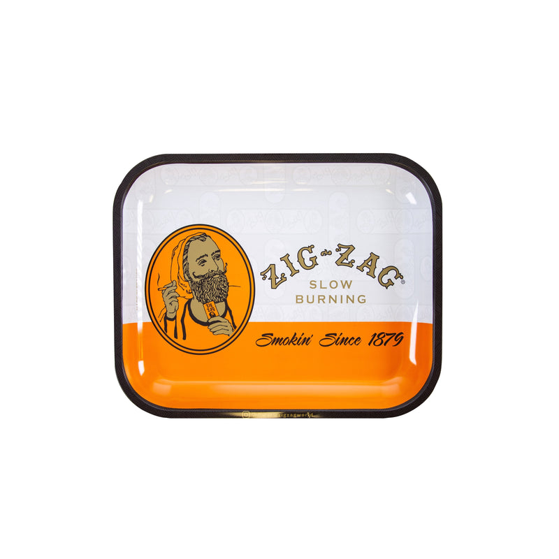 Zig-Zag Large Orange Rolling Tray