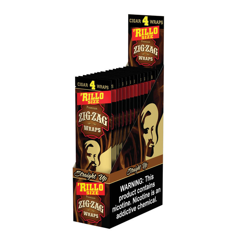 Zig-Zag Straight Up Cigar Wraps Rillo Size