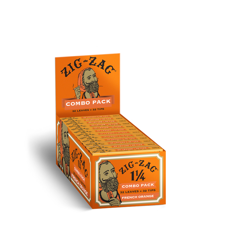 Zig-Zag Combo Pack - 1 1/4 Orange Carton