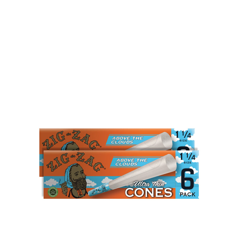 Zig-Zag Above The Clouds - 1 1/4 Colored Tip Cones (6ct)