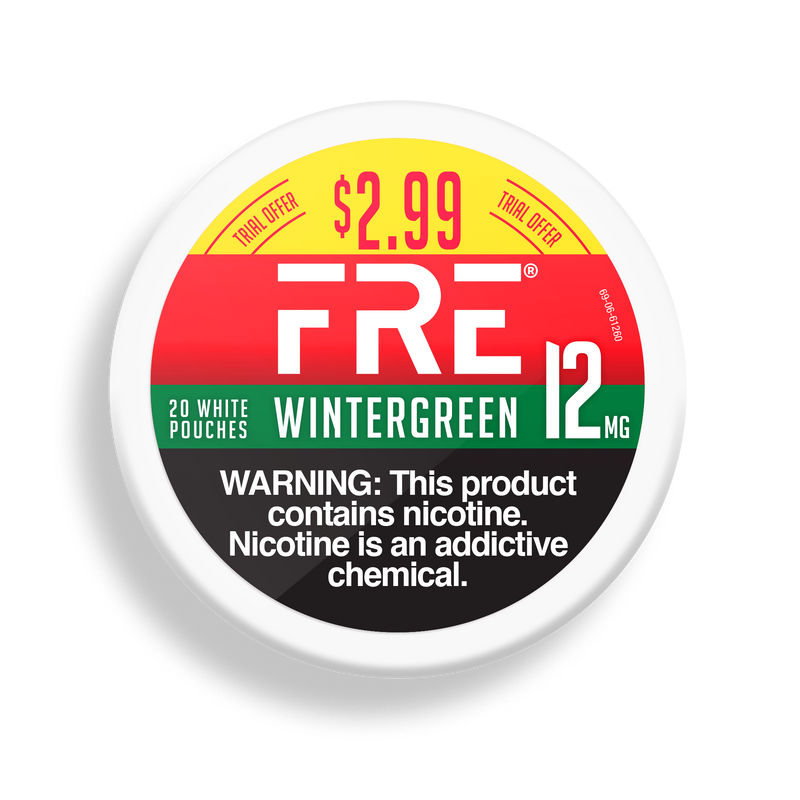 FRE Pouch Wintergreen, Pre-priced $2.99