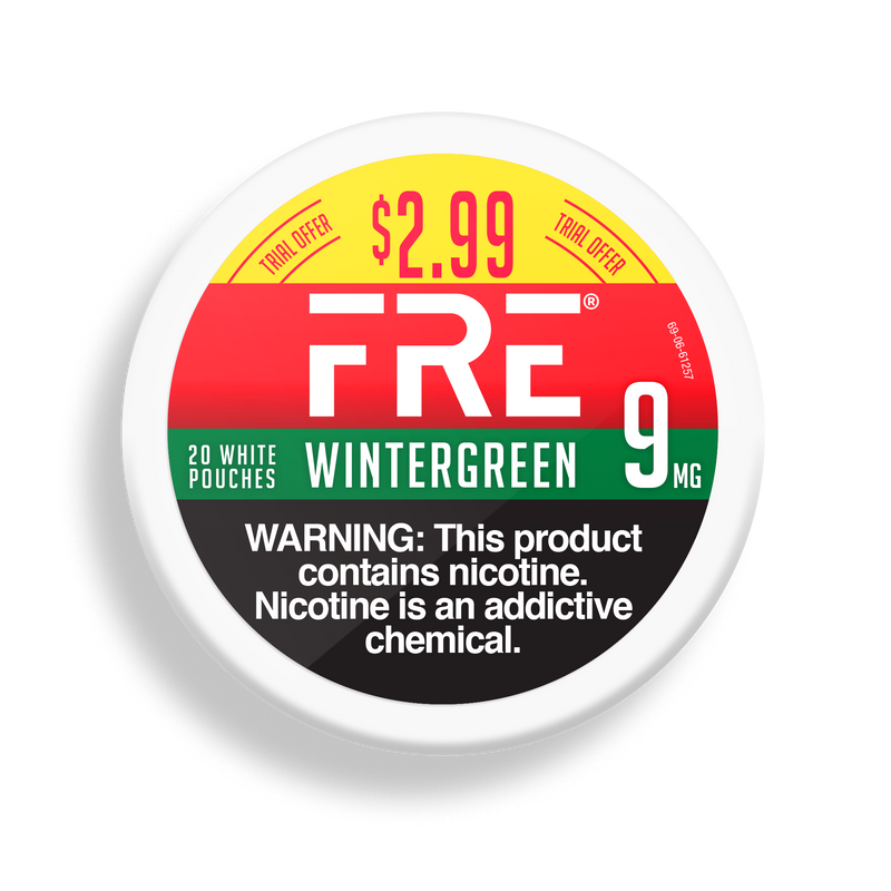 FRE Pouch Wintergreen, Pre-priced $2.99